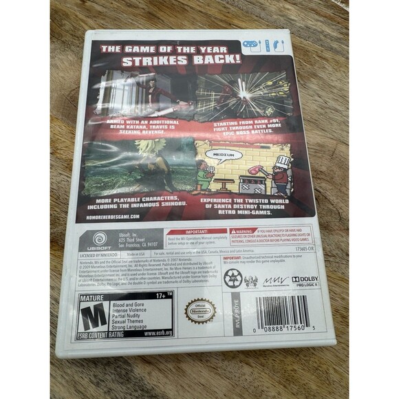 No More Heroes 2: Desperate Struggle (Nintendo Wii, 2010) No Manual - Picture 2 of 4